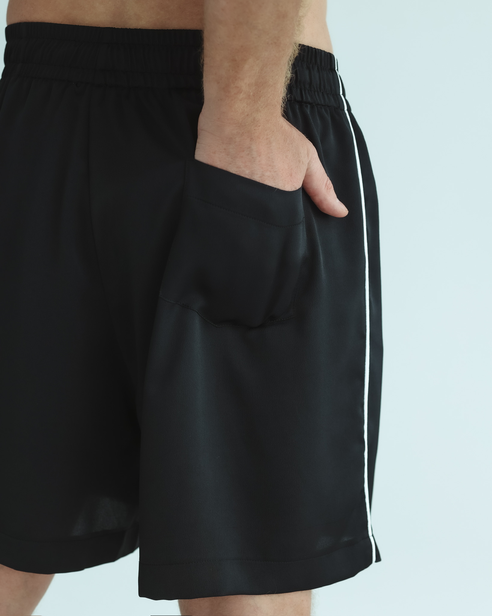 Shorts - Black with white line(2)